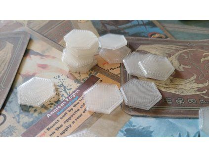 Prázdný žeton - hexový 18x2mm