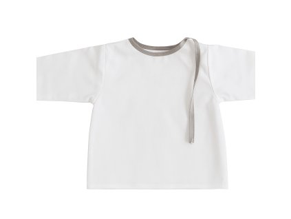 kojenecká košilka na zavazování šedá