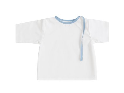 kojenecká košilka na zavazování modrá