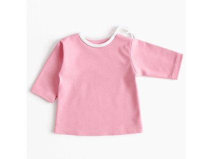 kojenecká košilka na zavazování MAKO - růžová
