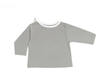 kojenecká košilka na zavazování MAKO - šedá