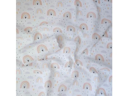 bavlněná plena s potiskem Duha