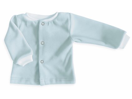 kojenecký kabátek minky modrý