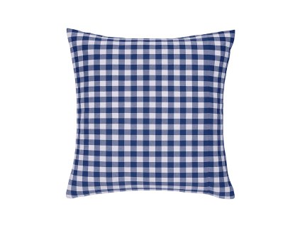 povlak na polštář kanafas modrý