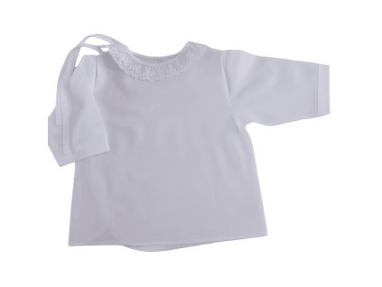 kojenecká košilka na zavazování plátěná