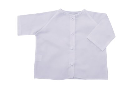 kojenecká košilka na rozepínání plátěná