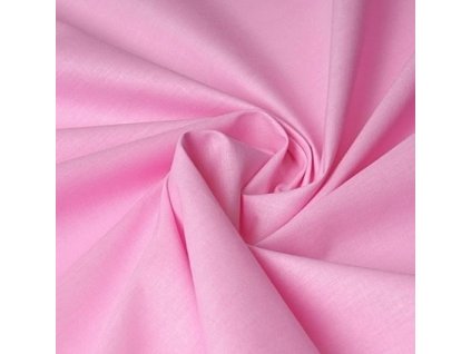 růžová bavlněná látka