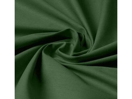 tmavě zelená bavlněná látka