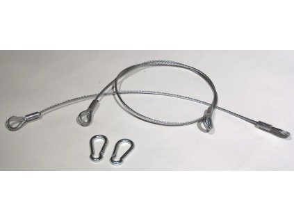 Safety cable with carabiner