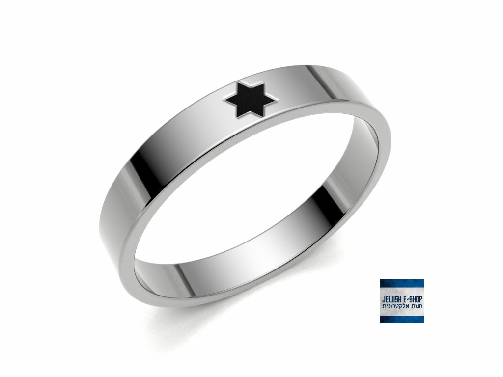 Prsten Davidova hvězda Ag925 - design starostříbro