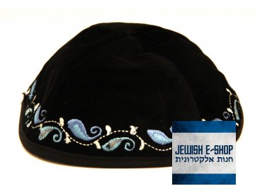 Jarmulka - Kippa elegant blue