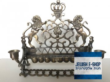 Desetiramenný královský židovský svícen - Chanukija - skvělá Chanuka zajištěna!!