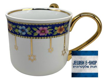 Gyönyörű porcelán natla Dávid-csillaggal