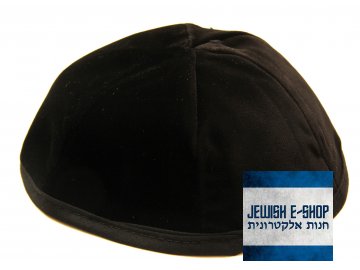 Kippah - Yarmulke - velvet, 6 pieces, perfectly shaped for your head  bavlněný samet