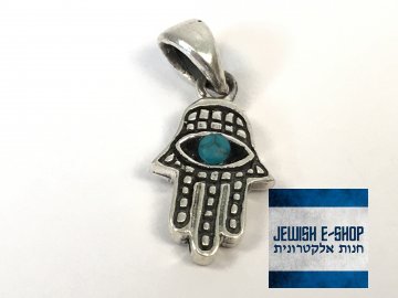 Stříbrný přívěsek Chamsa z Izraele, Ag925/1000, Made in Israel