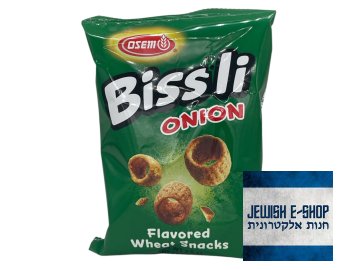 Bissli cibulové kosher křupky - 100% kosher onion snack - KOSHER for Passover