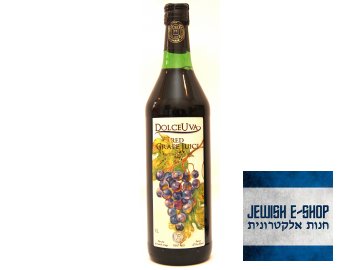 Vinný mošt z červených hroznů "DolceUva" 1000ml - 100% kosher