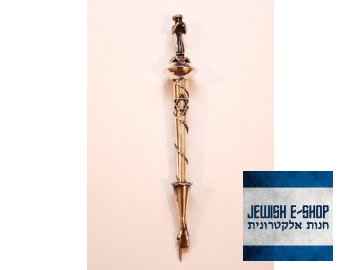 JAD - stříbrné ukazovátko s Židem 18 cm - Ag 800/1000