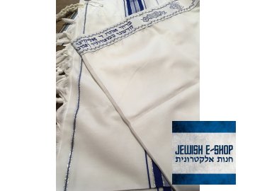 Nový košer - kosher talit (talis) 107 x 160 cm - z IZRAELE