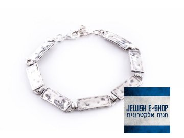 Izraelský stříbrný tepaný náramek Ag 925/1000 top produkt
