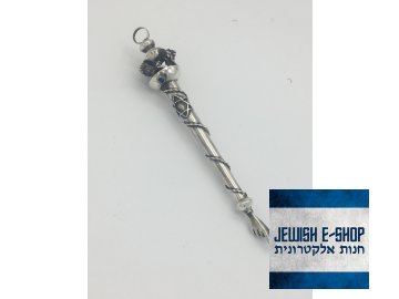 JAD - stříbrné Ag 800/1000 ukazovátko na Tóru s očkem 15,5 cm