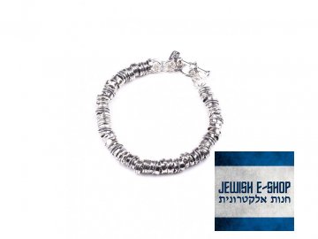 Israelisches Silber Armband mit dekorativen Stücke Ag 925