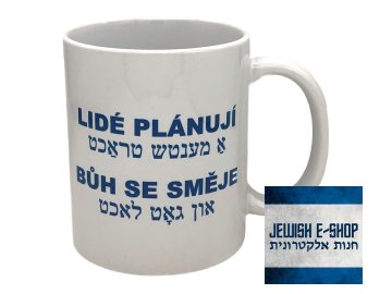Lidé plánují Bůh se směje - hrníček