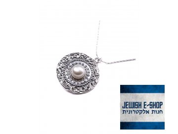 Stříbrný náhrdelník s perlou - Ag 925/1000 - Shablool