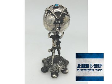 Židovská kořenka na Havdalu kořenka s Davidovou hvězdou 10 cm - Ag 925/1000