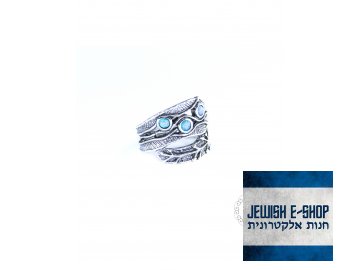 Stříbrný prsten s opály - Velikost 9 - Ag 925/1000 - Shablool