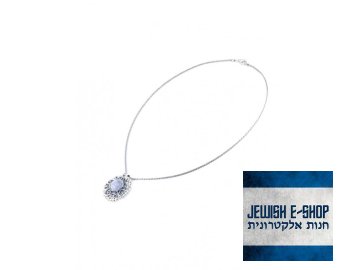 Stříbrný náhrdelník s moonstonem