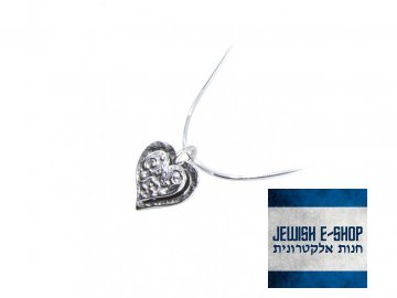 Stříbrný náhrdelník se srdíčkem - Ag 925/1000 - Shablool