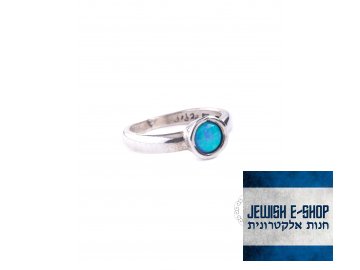 Stříbrný prsten s opálem - Velikost 9 - Ag 925/1000 - Shablool