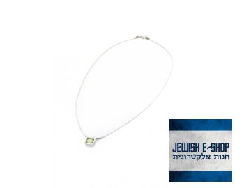 Stříbrný náhrdelník s apple quartz