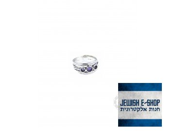 Stříbrný prsten s ametysty - Velikost 7 - Ag 925/1000 - Shablool