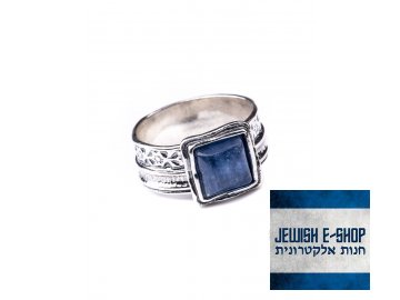 Stříbrný prsten s kyanitem - Velikost 7