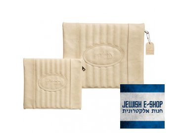 Set - Cover for Tallit and Tefillin, light leather-like