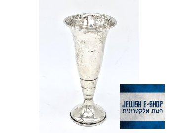 Sterling Silver - kidušový pohárek 10 cm vysoký - Izrael