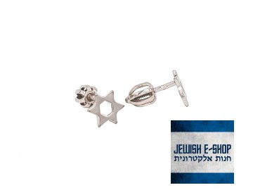 Earrings Star of David - Ag 925/1000