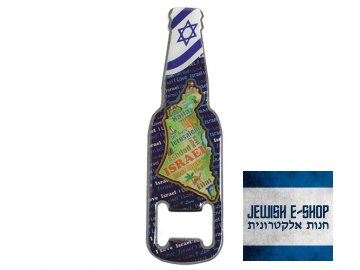 Magnet / opener with the map of Israel
