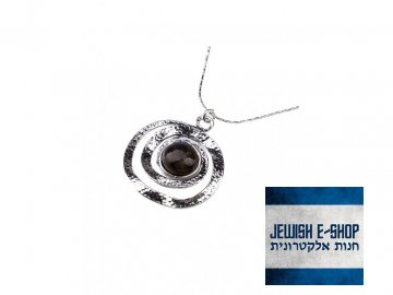 Stříbrný náhrdelník s labradoritem