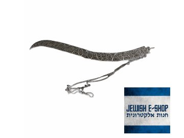 YAD - Atypical silver filigree Torah pointer