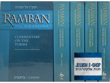 RAMBAN Nachmanides: Commentary on the Torah (5 svazků)