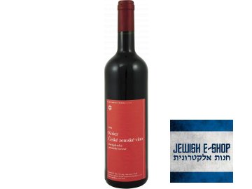 Košer české zemské víno Zweigeltrebe polosladké červené 2014 na kiduš