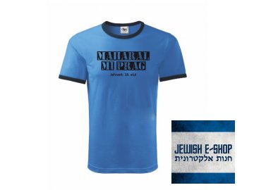 T-shirt Prague Maharal - blue as a techelét