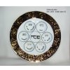 Seder - Sederová porcelánová mísa zdobená zlatem lesklá