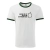 T-shirt - "Já za to nemohu, neměl jsem chuť na jablka" - It´s not my fault, I had no appetite for apples WHITE