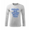 Tričko - Israel we stand with you - dlouhý rukáv