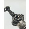 Jad - ukazovátko na Tóru s menoru a Davidovou hvězdou 16 cm - Ag 925/1000