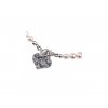 Stříbrný náhrdelník s perlami a se srdíčkem - Ag 925/1000 - Shablool
